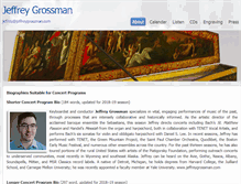 Tablet Screenshot of jeffreygrossman.com